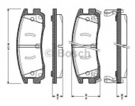 Комплект тормозных колодок BOSCH 0 986 TB2 726