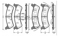 Комплект тормозных колодок BOSCH 0 986 TB2 752
