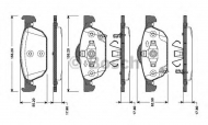 Комплект тормозных колодок BOSCH 0 986 TB3 092