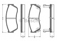 Комплект тормозных колодок BOSCH 0 986 TB2 080