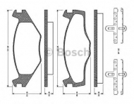 Комплект тормозных колодок BOSCH 0 986 TB2 089