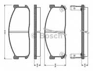 Комплект тормозных колодок BOSCH 0 986 TB2 127