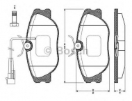 Комплект тормозных колодок BOSCH 0 986 TB2 167