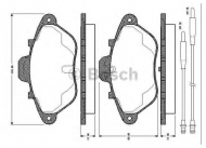 Комплект тормозных колодок BOSCH 0 986 TB2 168