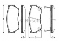 Комплект тормозных колодок BOSCH 0 986 TB2 197