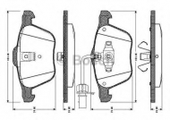 Комплект тормозных колодок BOSCH 0 986 TB2 405