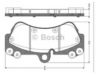 Комплект тормозных колодок BOSCH 0 986 TB2 454