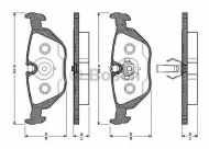 Комплект тормозных колодок BOSCH 0 986 TB2 595