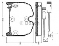 Комплект тормозных колодок BOSCH 0 986 TB2 858