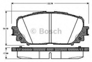 Комплект тормозных колодок BOSCH 0 986 TB3 006