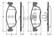 Комплект тормозных колодок BOSCH 0 986 TB3 038