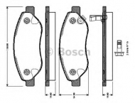 Комплект тормозных колодок BOSCH 0 986 TB3 055