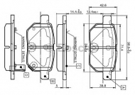 Комплект тормозных колодок BOSCH 0 986 TB3 071