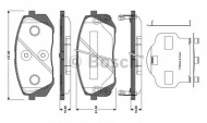 Комплект тормозных колодок BOSCH 0 986 TB3 124