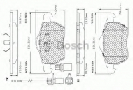 Комплект тормозных колодок BOSCH F 03B 150 297