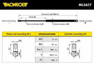 Газовая пружина MONROE ML5617