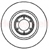 Тормозной диск BENDIX 561249B