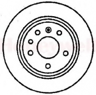 Тормозной диск BENDIX 561289B