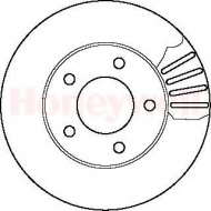 Тормозной диск BENDIX 561357B
