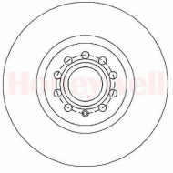 Тормозной диск BENDIX 562277B