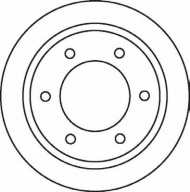 Тормозной диск BENDIX 562074B