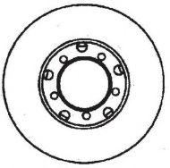 Тормозной диск BENDIX 561135B