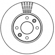 Тормозной диск BENDIX 562268B