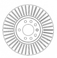 Тормозной диск BENDIX 562390B