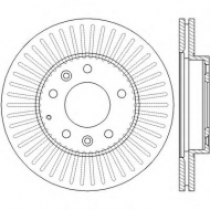 Тормозной диск BENDIX 562446B