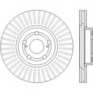 Тормозной диск BENDIX 562453B