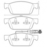Комплект тормозных колодок BENDIX 573330B