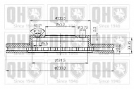 Тормозной диск QUINTON HAZELL BDC3309