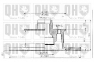 Тормозной диск QUINTON HAZELL BDC3310