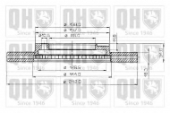 Тормозной диск QUINTON HAZELL BDC3599