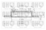 Тормозной диск QUINTON HAZELL BDC3611