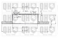 Тормозной диск QUINTON HAZELL BDC3692