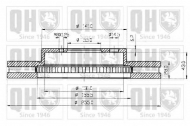 Тормозной диск QUINTON HAZELL BDC4608