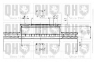 Тормозной диск QUINTON HAZELL BDC4749