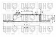 Тормозной диск QUINTON HAZELL BDC4816