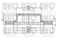 Тормозной диск QUINTON HAZELL BDC5054