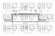 Тормозной диск QUINTON HAZELL BDC5159