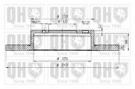Тормозной диск QUINTON HAZELL BDC5224