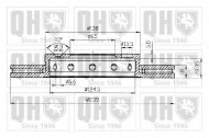 Тормозной диск QUINTON HAZELL BDC5282