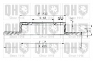 Тормозной диск QUINTON HAZELL BDC5307
