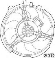 Вентилятор HELLA 8EW 351 039-531