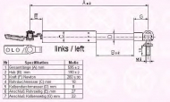 Газовая пружина KLOKKERHOLM 12237101