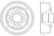 Тормозный барабан HELLA 8DT 355 300-351