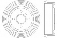 Тормозный барабан HELLA 8DT 355 301-171