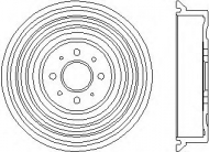 Тормозный барабан HELLA 8DT 355 301-531