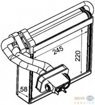 Испаритель BEHR HELLA SERVICE 8FV 351 331-231
